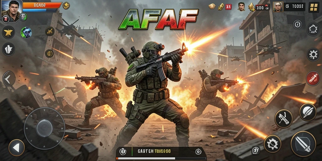 Tampilan gameplay AFAF yang menegangkan dan mendebarkan.