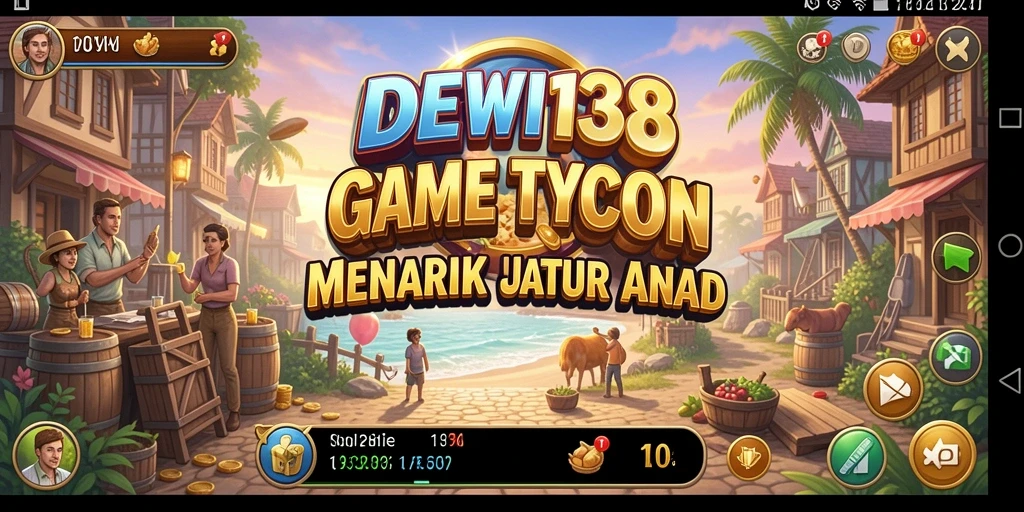 Screenshot gameplay DEWI138 yang menampilkan manajemen bisnis Tycoon.