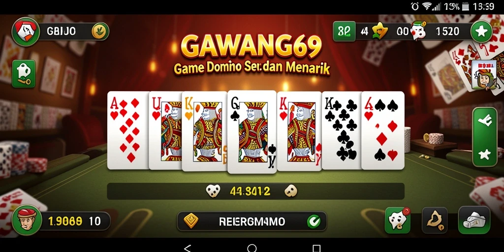 Tampilan gameplay seru GAWANG69 dalam permainan Domino yang mendebarkan.