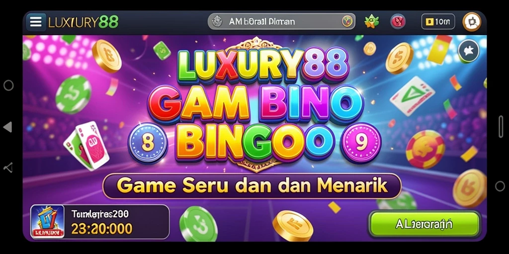 Tampilan gameplay seru di LUXURY88 saat bermain Bingo.