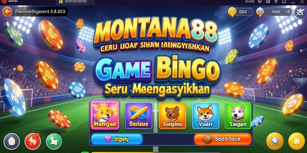 Tangkapan layar MONTANA88 dengan permainan Bingo yang menarik.