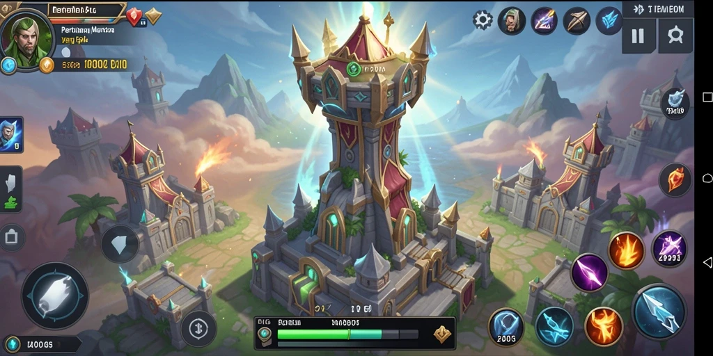 Gameplay T6 yang menegangkan di dalam permainan Tower Defense.